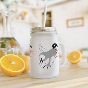 Stiklainis su rankenėle monstriukas Krebabas